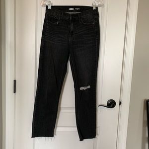 Old Navy distressed black jeans